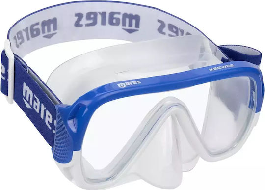Mares Keewee Blue Silicone Diving Mask