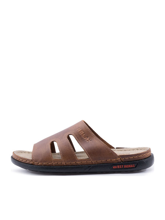 Herrensandalen in Braun Farbe