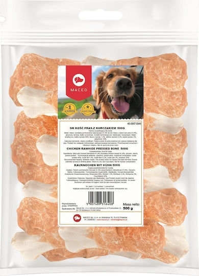 Maced rawhide pressed Deliciu pentru câini Rase mici fără gluten cu Pui 11.5buc 500gr