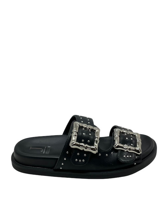 Flache Sandalen für Damen Anatomisch in Schwarz Farbe