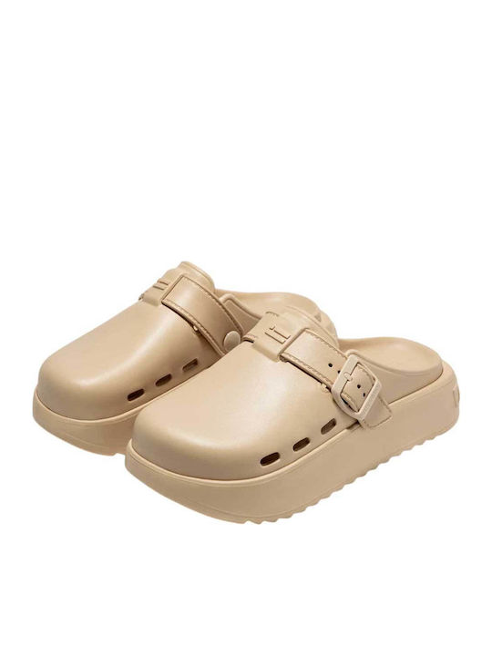 Sonax Damen Pantoletten mit Absatz in Beige Farbe