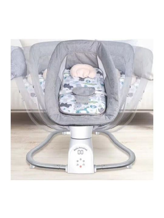 Lazarid Elektrisch Baby Relax mit Musik Gray für Kind bis 18kg