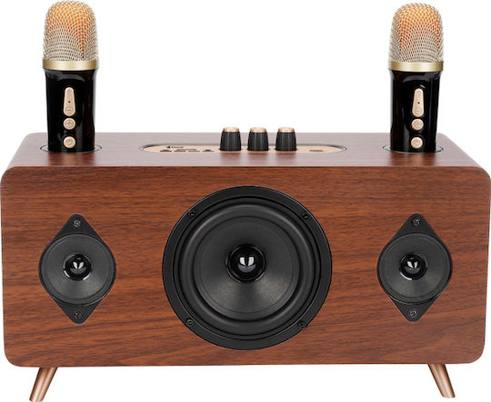 Kisonli Boxă Karaoke cu Microfoane Wireless G105 22304 Maro