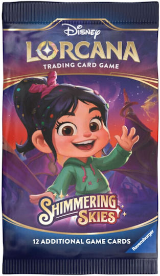Disney Lorcana Tcg Блестящи небеса Бустер кутия 24 пакета
