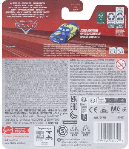 Mattel Disney Cars Floyd Mulvihill Αυτοκινητάκι για 3+ Ετών