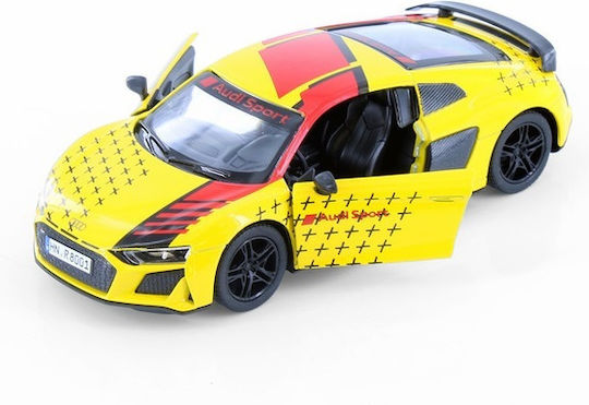 Kinsmart Audi Αυτοκινητάκι Audi R8 Coupe Κίτρινο 1:36 Pull Back
