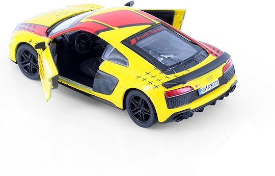 Kinsmart Audi Αυτοκινητάκι Audi R8 Coupe Κίτρινο 1:36 Pull Back