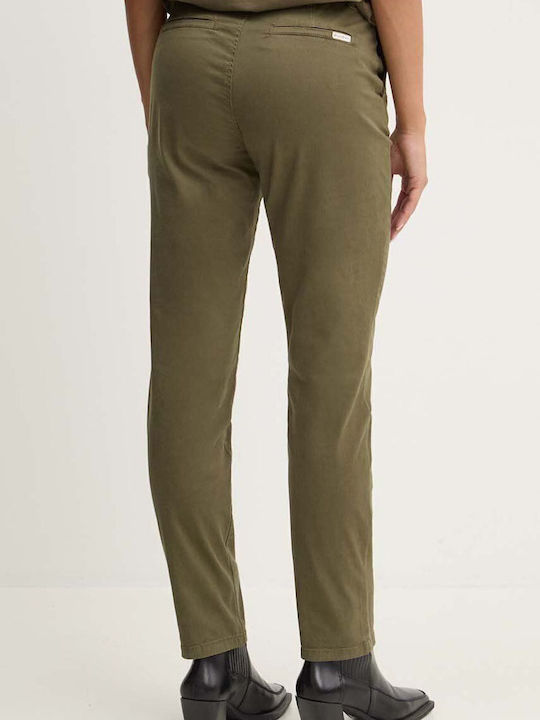 Women's Chino Trousers Slim Fit Khaki