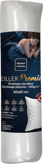 Hypoallergenes Schlafkissen Premium Douceur D'intérieur Mikrofaser Dichte 600gr/m² Maße 60x60cm 1642866