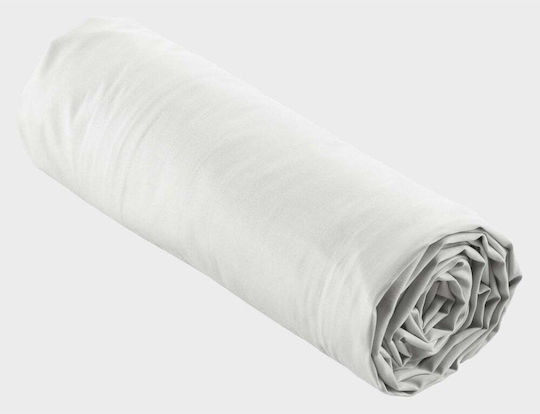 Douceur d'Intérieur Cearșaf Single cu Elastic 90x190cm. Alb
