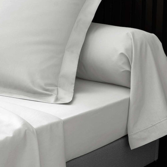Douceur d'Intérieur Cearșaf Single cu Elastic 90x190cm. Alb