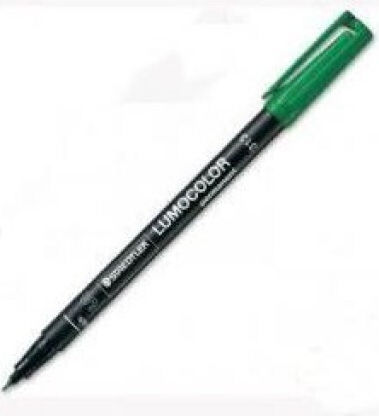 Staedtler Lumocolor Green Drawing Markers 0.4mm Thin Set 12pcs