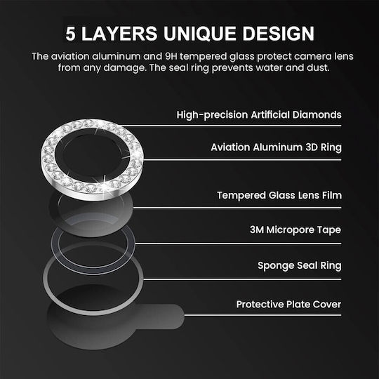 Apple iPhone 16e Enkay Camera Protection Ring Deep Purple