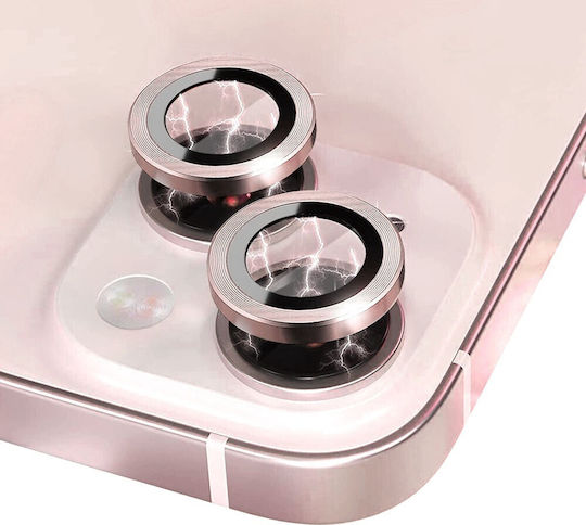 Apple iPhone 13/13 Mini Northjo Camera Protection Rings Pink