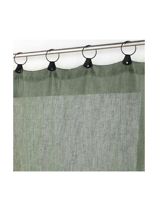 Douceur d'Intérieur Curtain with Grommet Linka Green 140x240cm