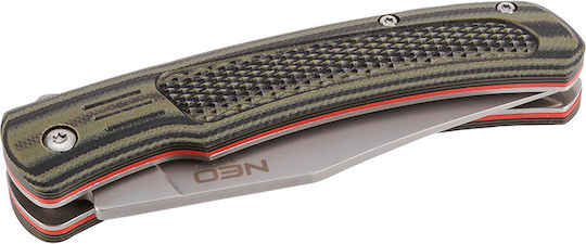 Neo Tools Survival Pocket Knife with Locking Mechanism Green