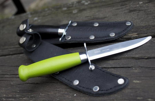 Morakniv Scout 39 Messer Grün in Lederhülle