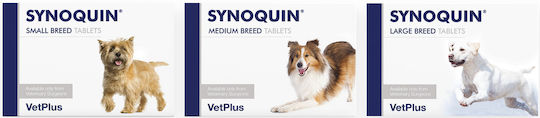 Vet Plus Synoquin Tasty Multivitamine pentru câini sub formă de pastile 30 filete