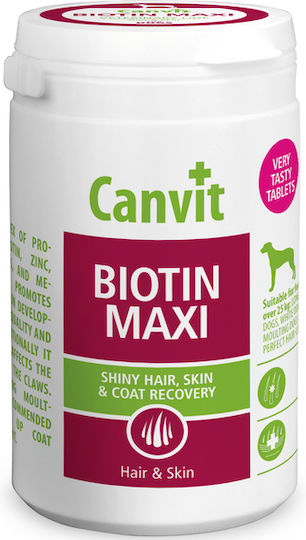 Canvit Biotin Maxi Dietary Supplement for Dogs in Tablets 150 tabs for Skin & Hair