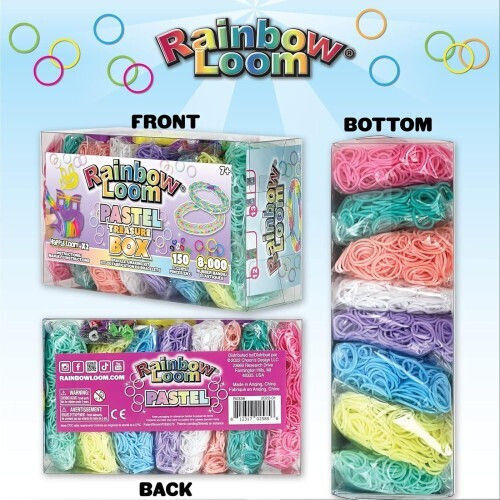 Кутия за съкровища в пастелни цветове Rainbow Loom B0336