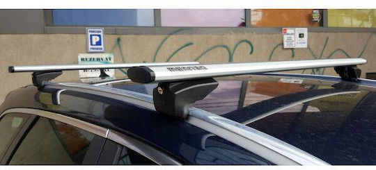 Bare transversale Menabo Lince Silver XL pentru acoperiș Fiat 500 X 2015+
