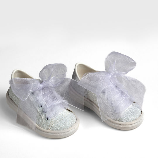 Ever Kid Βαπτιστικά Δερμάτινα Sneakers Λευκά