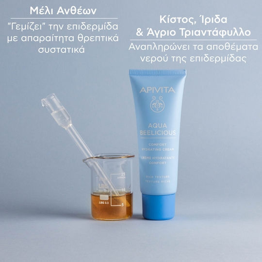 Apivita Routine Aqua Beelicious Hautpflegeset für Feuchtigkeitsspendend 3Stück
