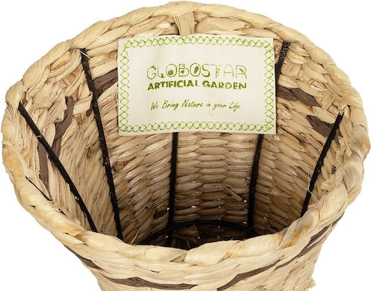 GloboStar Monaco Κασπώ Rattan Μπεζ 29x29x60εκ.