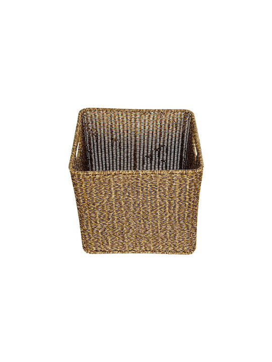 GloboStar Siena Übertopf Rattan Beige 32x28x30εκ.