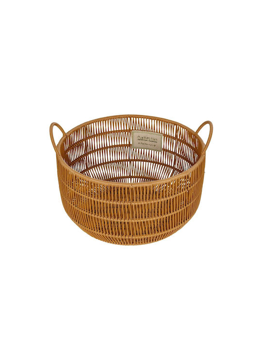 GloboStar Artificial Garden Cocoa Саксия Ратан Бежов 30x30x40εκ.