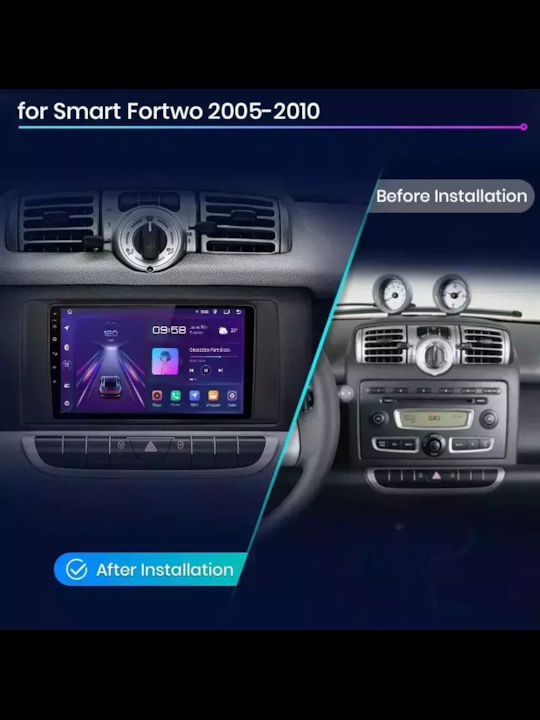 Car Audio System for BMW E46 1998-2005 (Bluetooth/USB/WiFi/GPS/Apple-Carplay/Android-Auto) with Touch Screen 9"