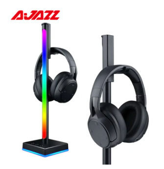 Ajazz ABL190 Desktop Headphone Stand with Led Lighting Black