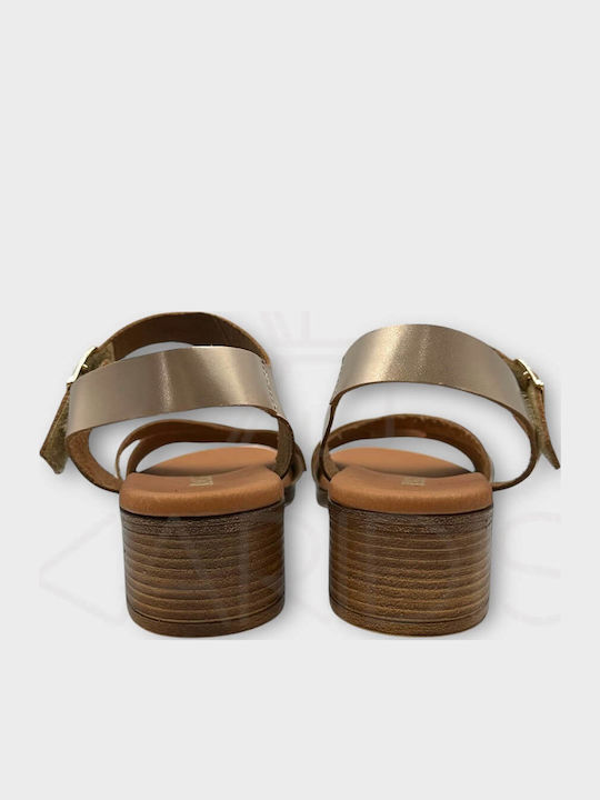 Leather Sandals Anatomic Gold