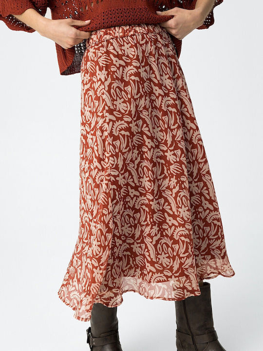 High-waisted Maxi Skirt Floral Floral