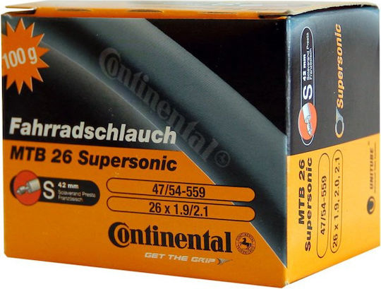 Вътрешна гума Continental MTB 26x1.75 2.2 Supersonic S42 0181691
