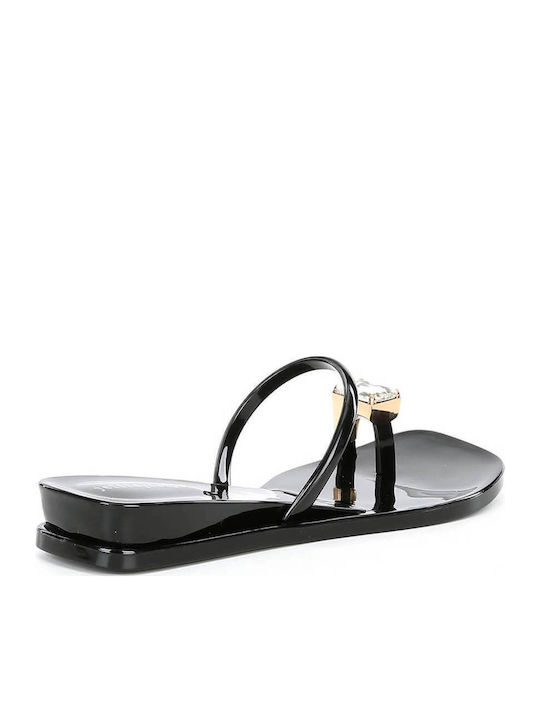 Women's Flat Sandals in Black Color