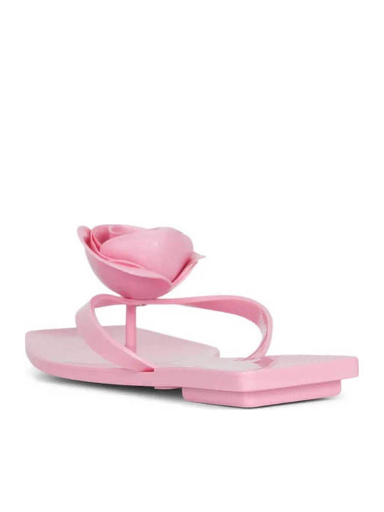 Women's Flat Sandals in Pink Color