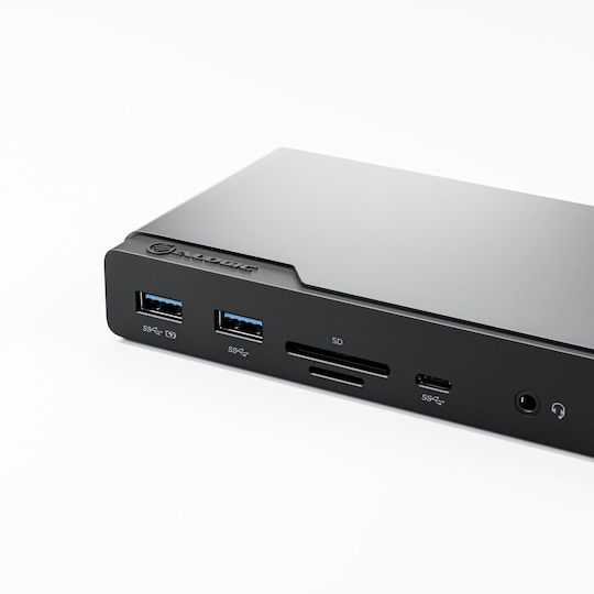 Alogic USB-C Stație de andocare cu HDMI/DisplayPort 4K PD și conexiune 4 monitoare Gri (DUCDV4)