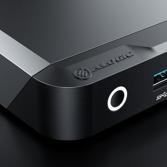 Alogic DX3 USB-C Docking Station με DisplayPort 4K PD Ethernet και σύνδεση 3 Οθονών Ασημί