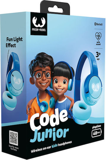 Fresh 'n Rebel Code Junior Ασύρματα Bluetooth Παιδικά On Ear Ακουστικά Wavy Water