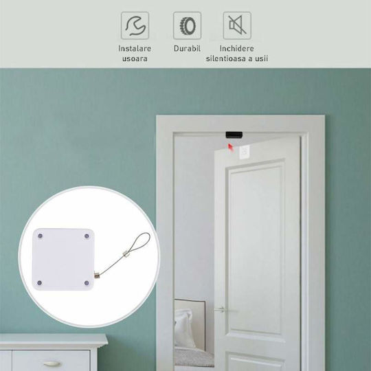 Automatic Lock Siks Steel Cable P12 Doors Windows Power 1200n White