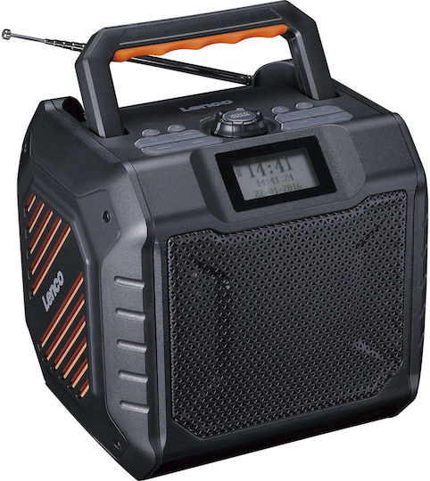 Lenco ODR-160GY Портативен Радиоприемник Акумулаторен DAB+ с USB Черен