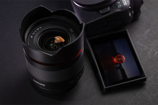 Samyang Crop Camera Lens Wide Angle for Canon RF Mount Black