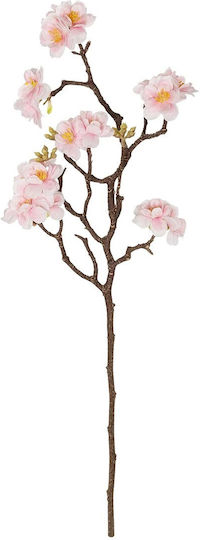 Globostar Artificial Garden Pink Cherry Blossom Branch 21454 Decorative Artificial Pink Cherry Branch Y67cm