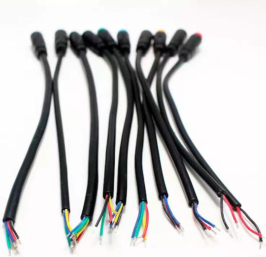 Αδιάβροχο Καλώδιο|8 Mm 5 Pin 5μ 5 Τεμάχια