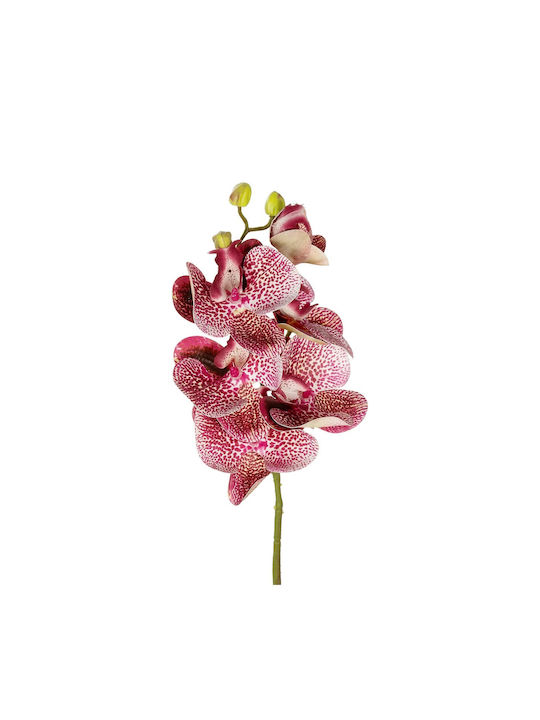 Globostar Artificial Decorative Pink Orchid Branch 21412 Y70cm