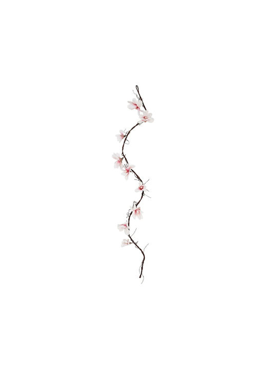 Globostar Artificial Garden Mangolia Flower Vine 21470 Τεχνητό Διακοσμητικό Κλαδί Μανόλιας Y185cm