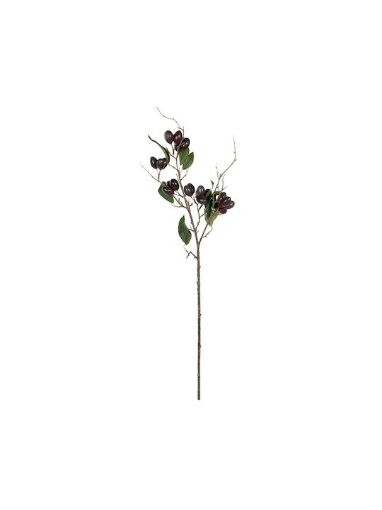 Globostar Artificial Garden Olive Fruit Branch 21447 Τεχνητό Διακοσμητικό Κλαδί Ελίας Y70cm