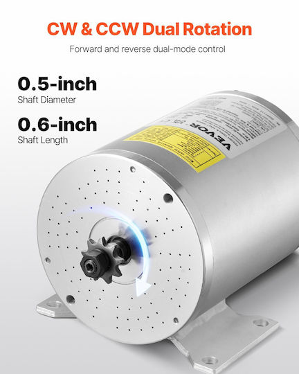 Vevor Κινητήρας DC 48V 4300rpm (ZLWSDJTJ2000G4RXBV9)