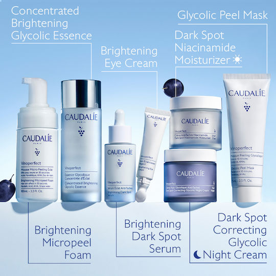 Caudalie Vinoperfect Dark Spot Glycolic Night Cream Refill Κρέμα Προσώπου Νυκτός για Αντιγήρανση, Πανάδες & Λάμψη 50ml